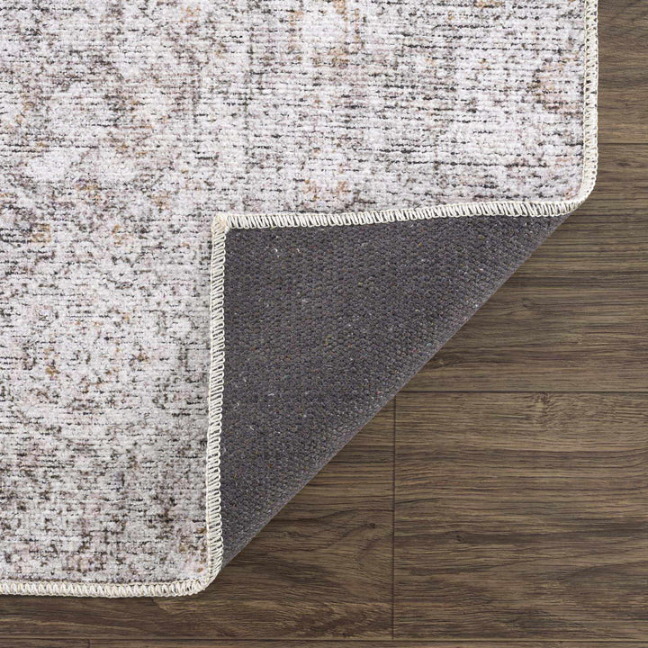 Traditional Style Gray Washable Area Rug - The Rug Decor