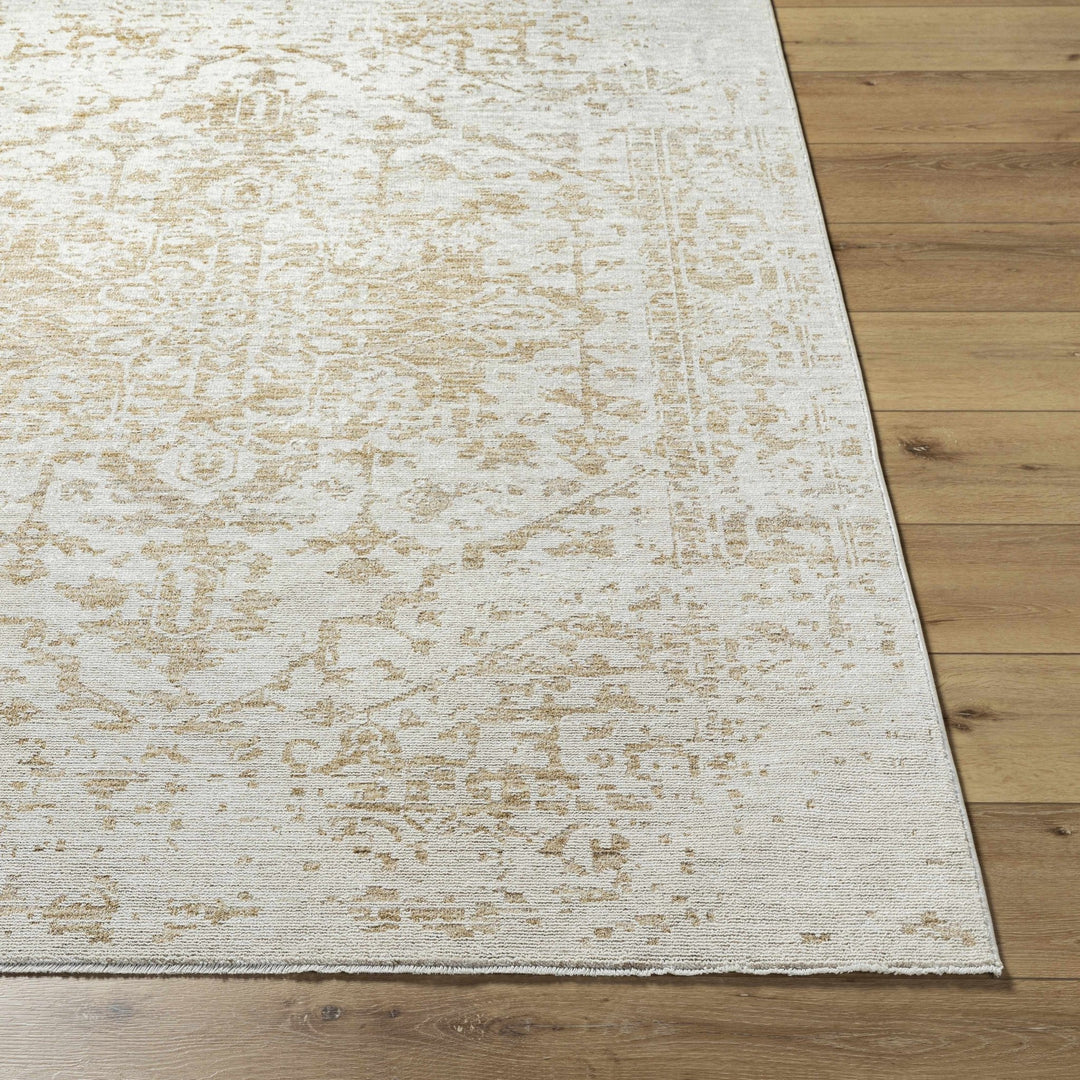 Traditional Style Silver Machine Woven Rug - The Rug Decor