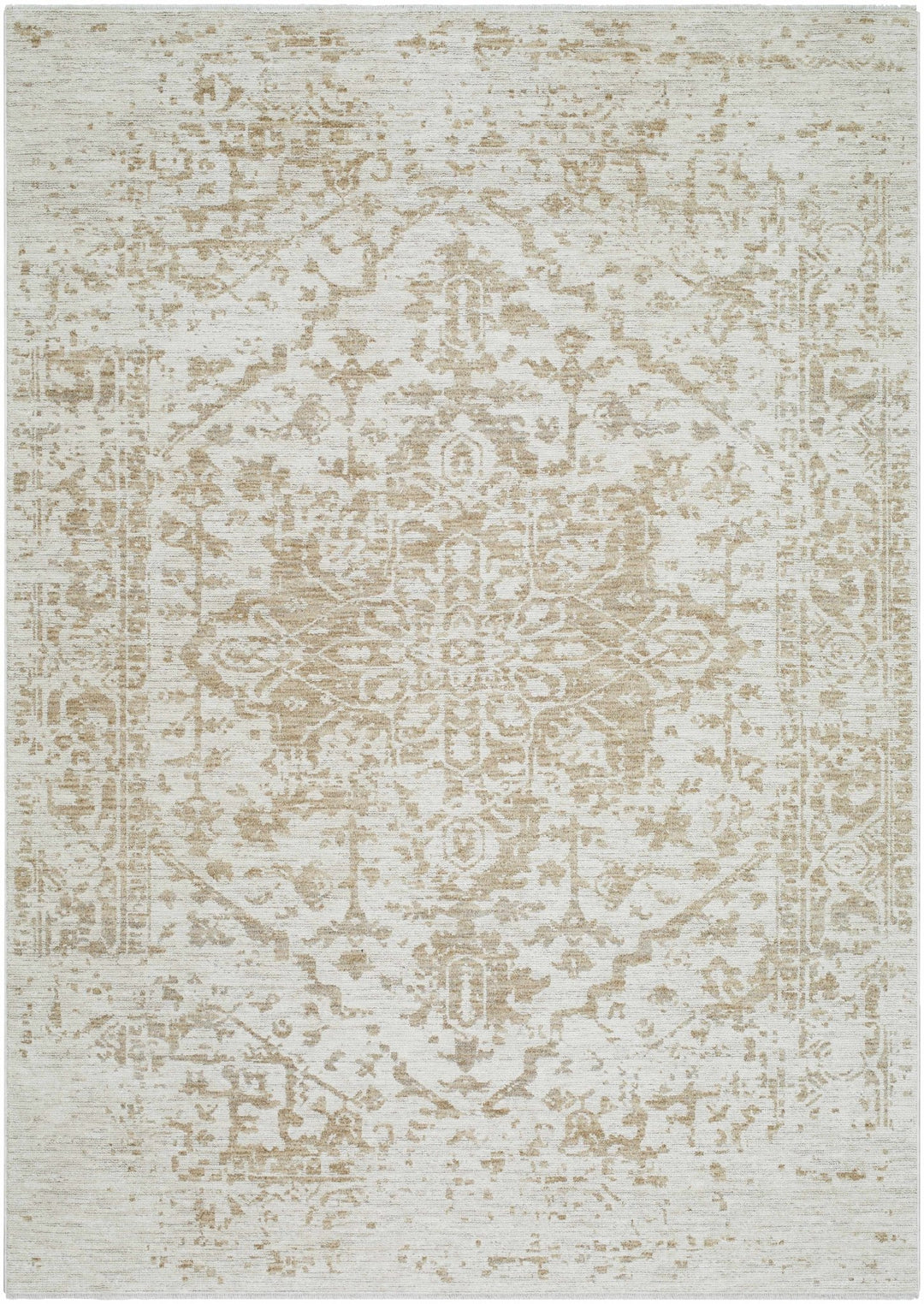 Traditional Style Silver Machine Woven Rug - The Rug Decor