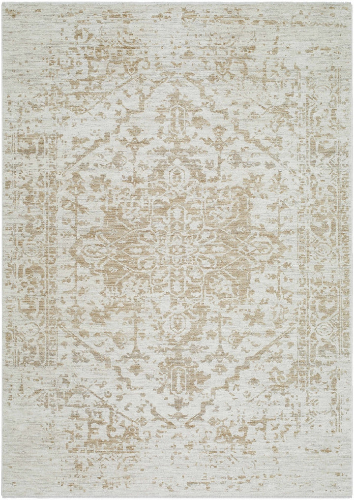 Traditional Style Silver Machine Woven Rug - The Rug Decor