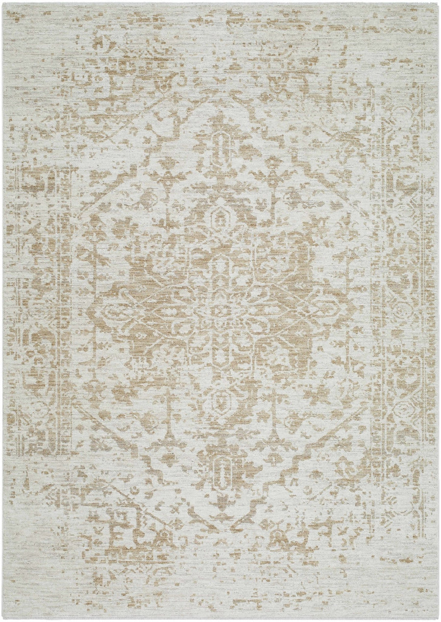 Traditional Style Silver Machine Woven Rug - The Rug Decor