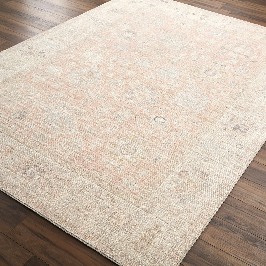 Traditional Style Tan Blush Area Rug - The Rug Decor