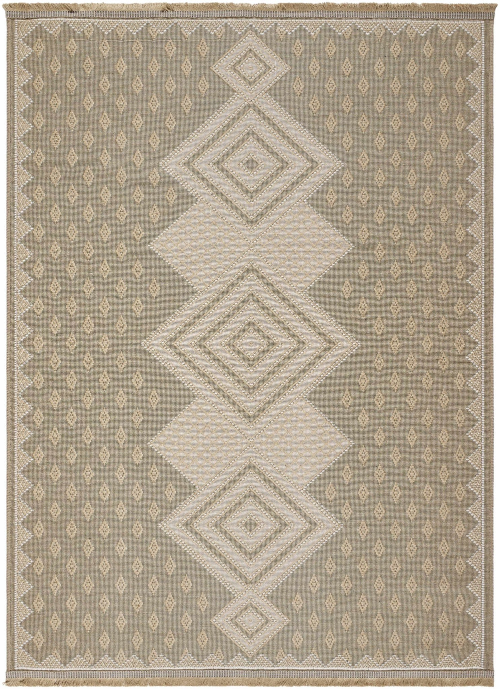 Traditional Style Tan Machine Woven Jute Rug - The Rug Decor