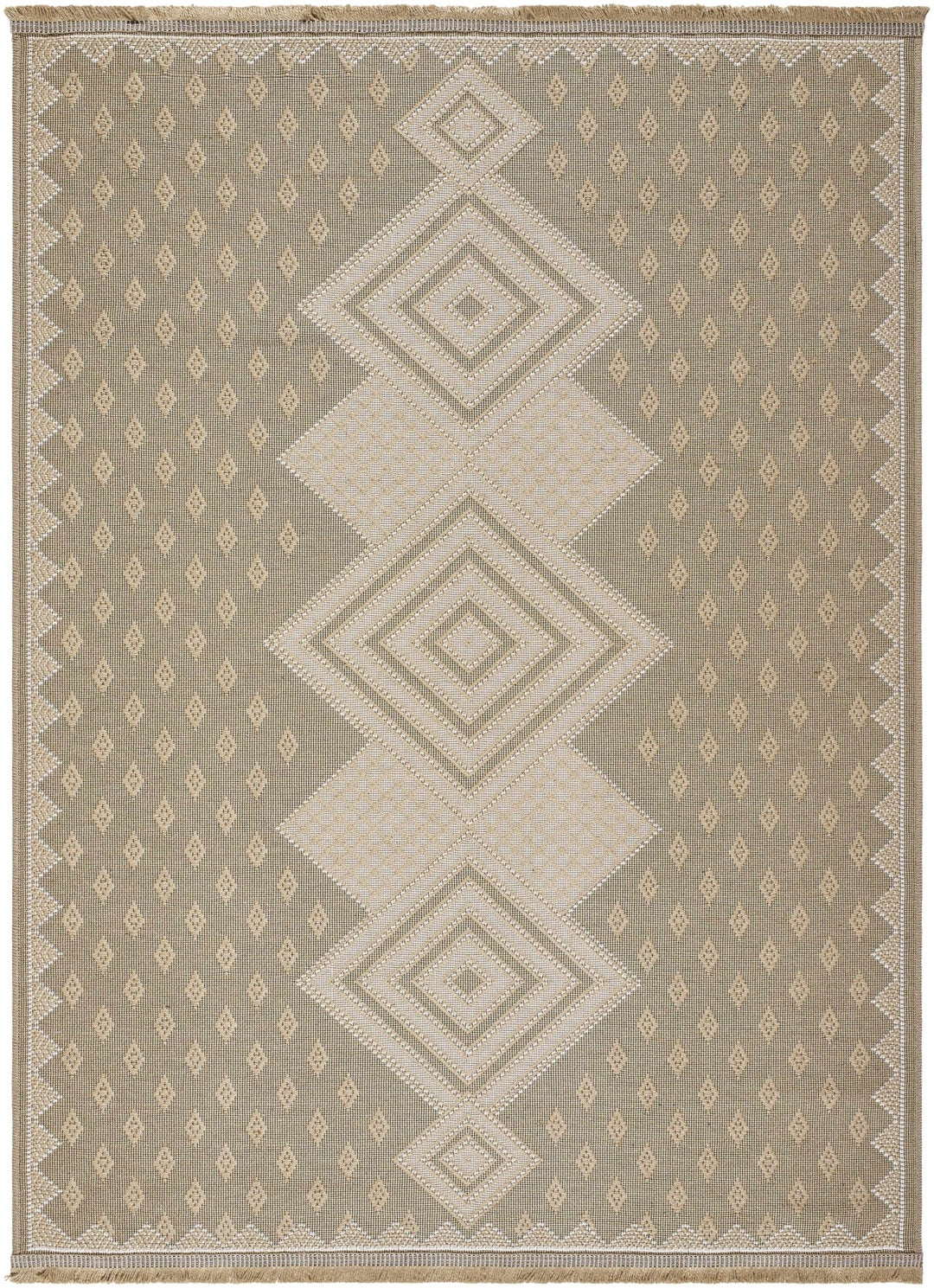 Traditional Style Tan Machine Woven Jute Rug - The Rug Decor