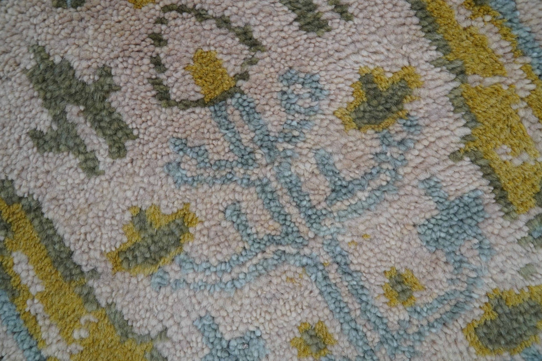 Traditional Tree of life Peach Hand Knotted 2x3 Wool Area Rug - The Rug Decor