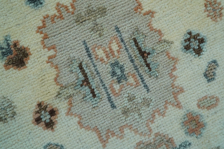 Traditional Turkish Design Beige 4x6 Hand knotted Wool Area Rug - The Rug Decor