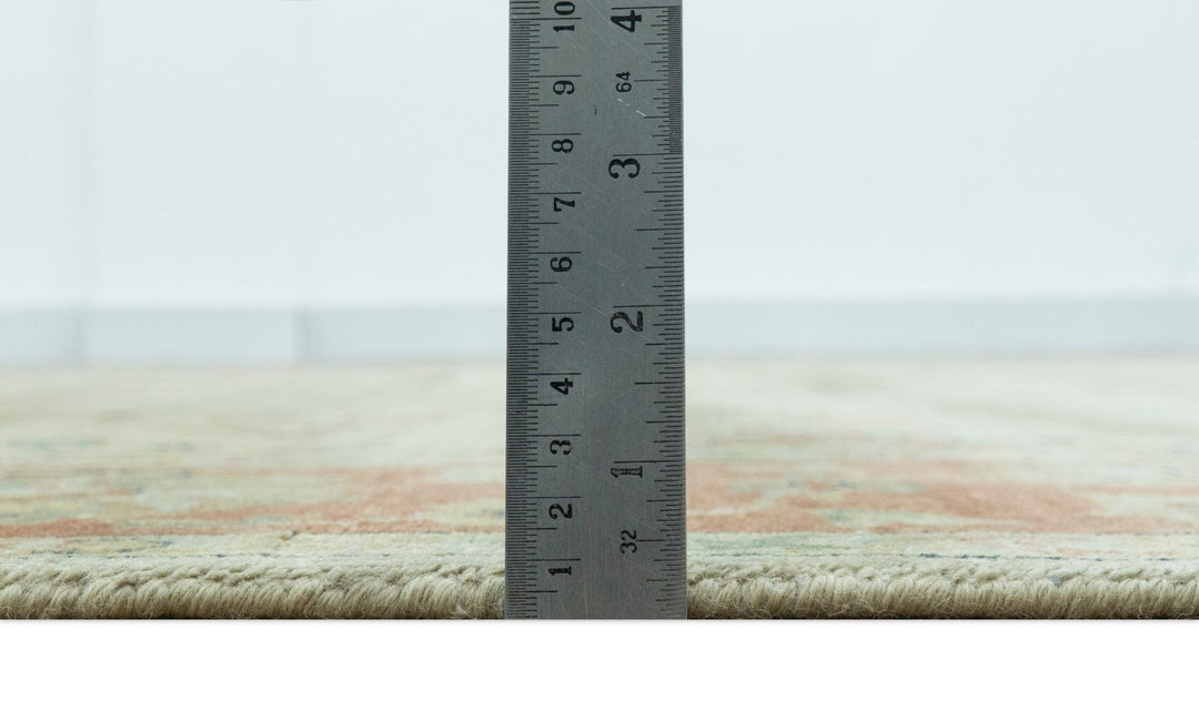 Traditional Turkish Design Beige And Rust 6x9 Hand Knotted Wool Area Rug - The Rug Decor