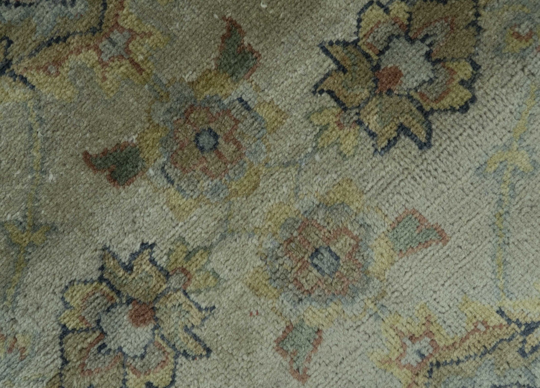 Traditional Turkish Design Beige And Rust 6x9 Hand Knotted Wool Area Rug - The Rug Decor