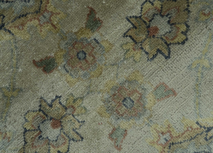 Traditional Turkish Design Beige And Rust 6x9 Hand Knotted Wool Area Rug - The Rug Decor