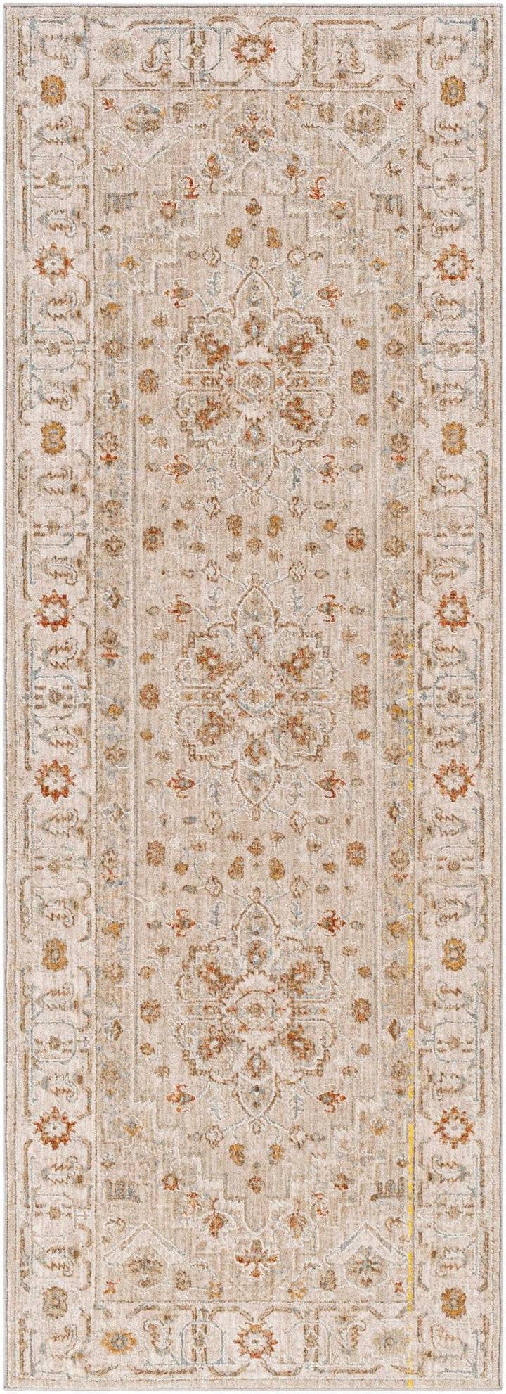 Traditional Turkish Design Beige And Rust Rug - The Rug Decor