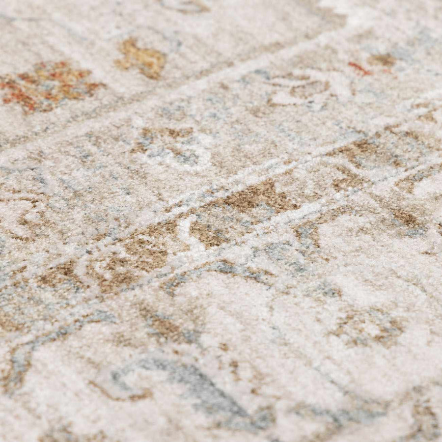 Traditional Turkish Design Beige And Rust Rug - The Rug Decor