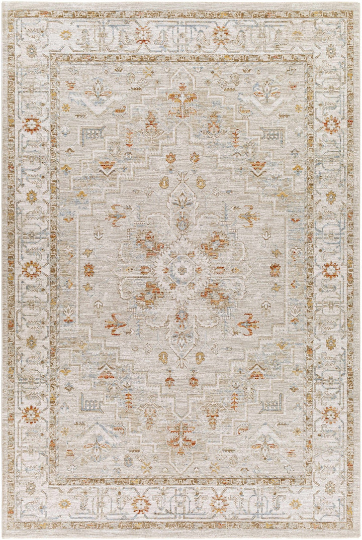 Traditional Turkish Design Beige And Rust Rug - The Rug Decor