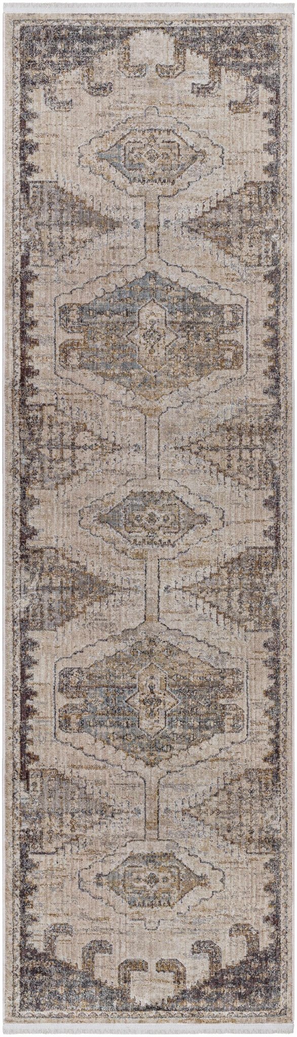 Traditional Turkish Design Beige Machine Woven Rug - The Rug Decor