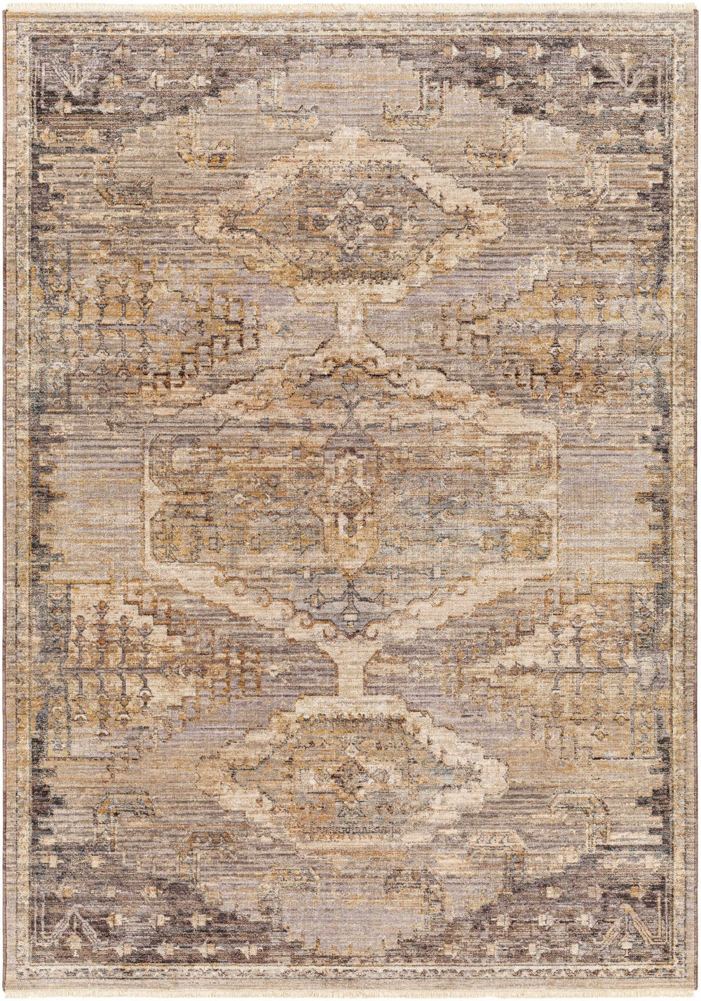 Traditional Turkish Design Beige Machine Woven Rug - The Rug Decor