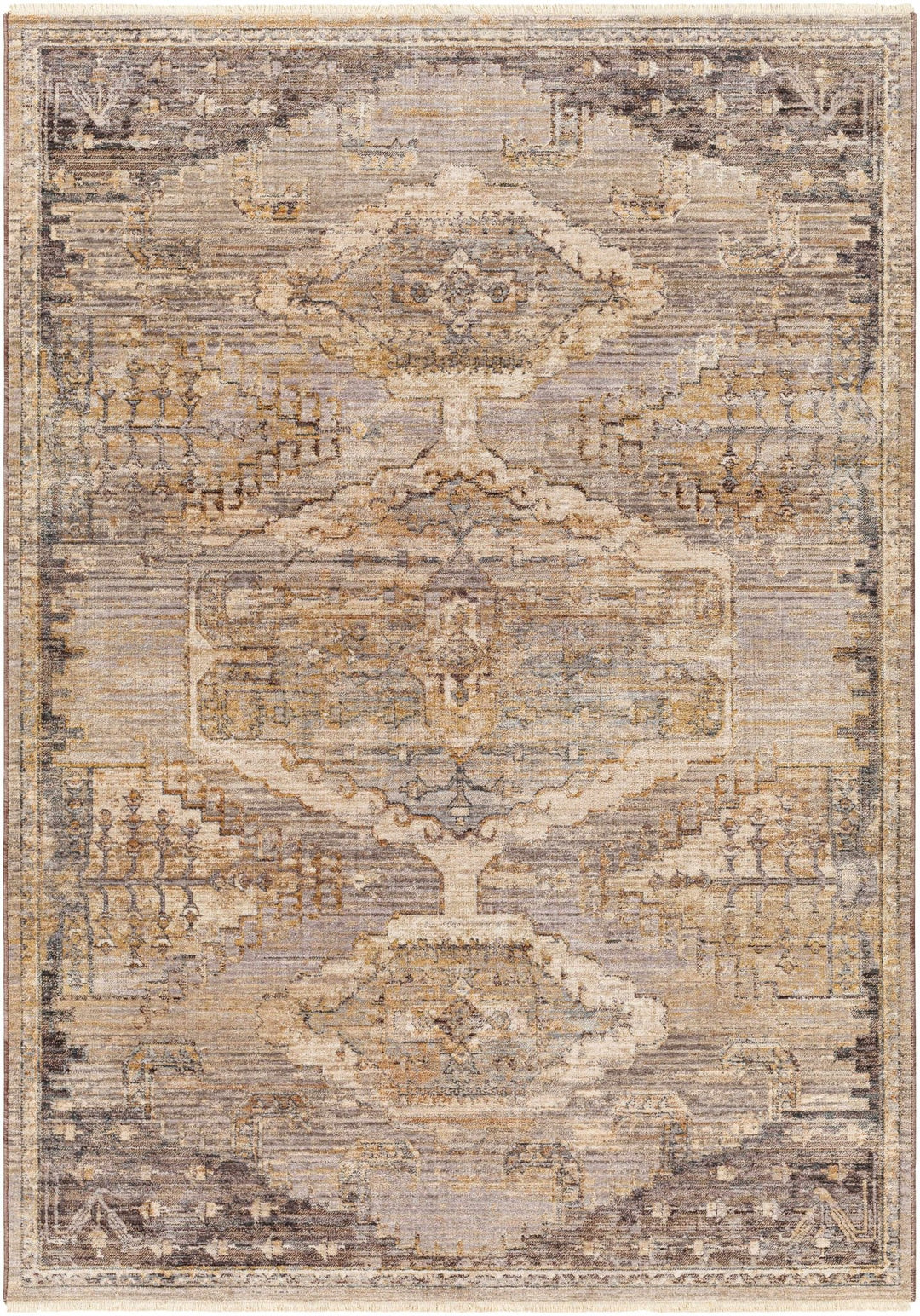 Traditional Turkish Design Beige Machine Woven Rug - The Rug Decor