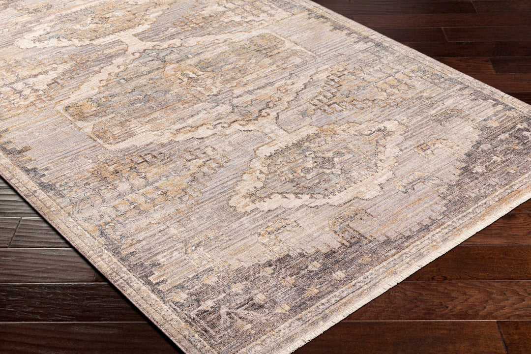 Traditional Turkish Design Beige Machine Woven Rug - The Rug Decor