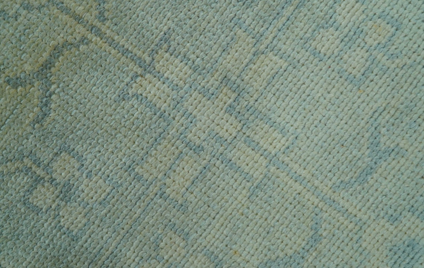 Traditional Turkish Design Fine Blue And Beige Hand Knotted 10x14 Wool Area Rug - The Rug Decor