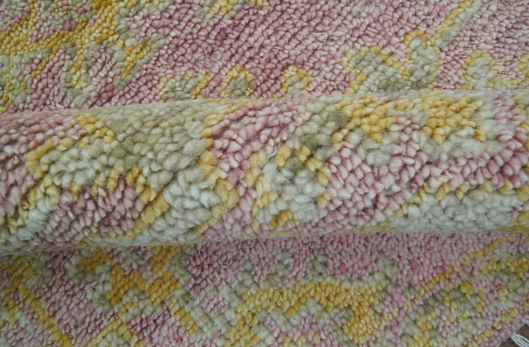 Traditional Turkish Design Pink Hand Knotted 3X5 Wool Rug - The Rug Decor