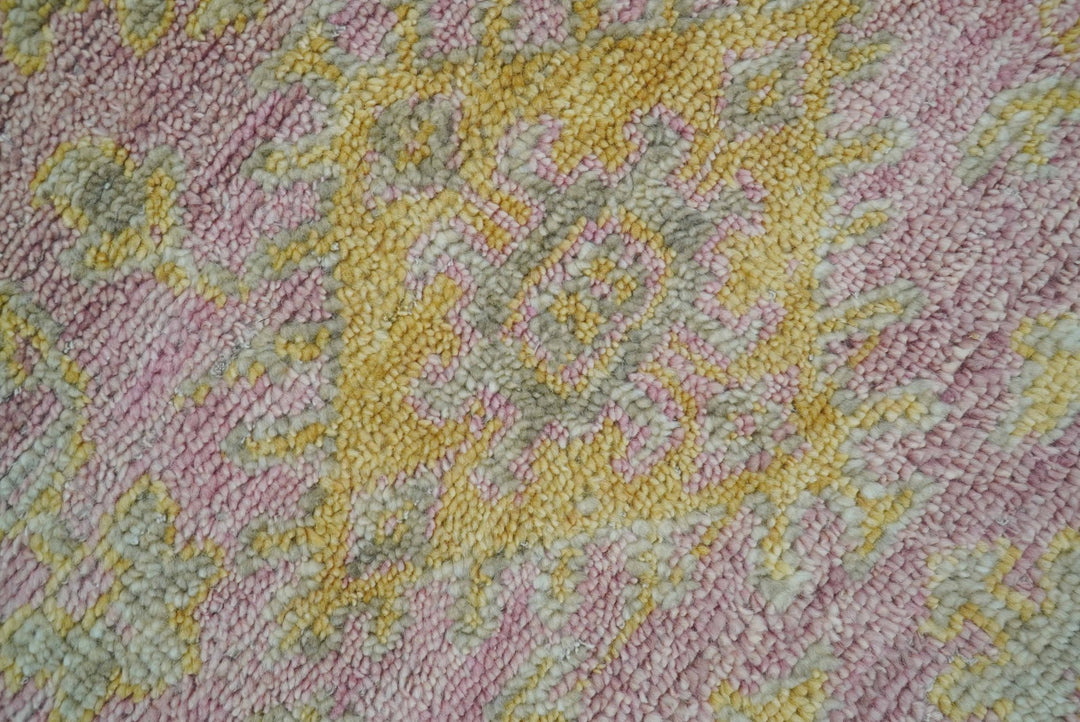 Traditional Turkish Design Pink Hand Knotted 3X5 Wool Rug - The Rug Decor