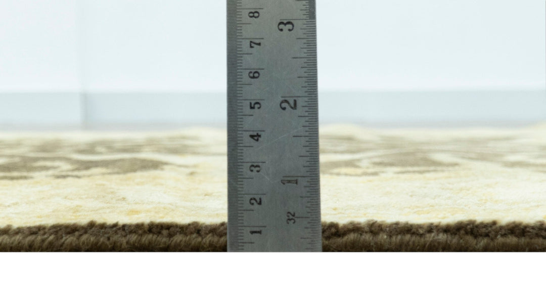 Traditional Turkish Oushak Design Beige And Brown 3x5 Hand Knotted Wool Area Rug - The Rug Decor