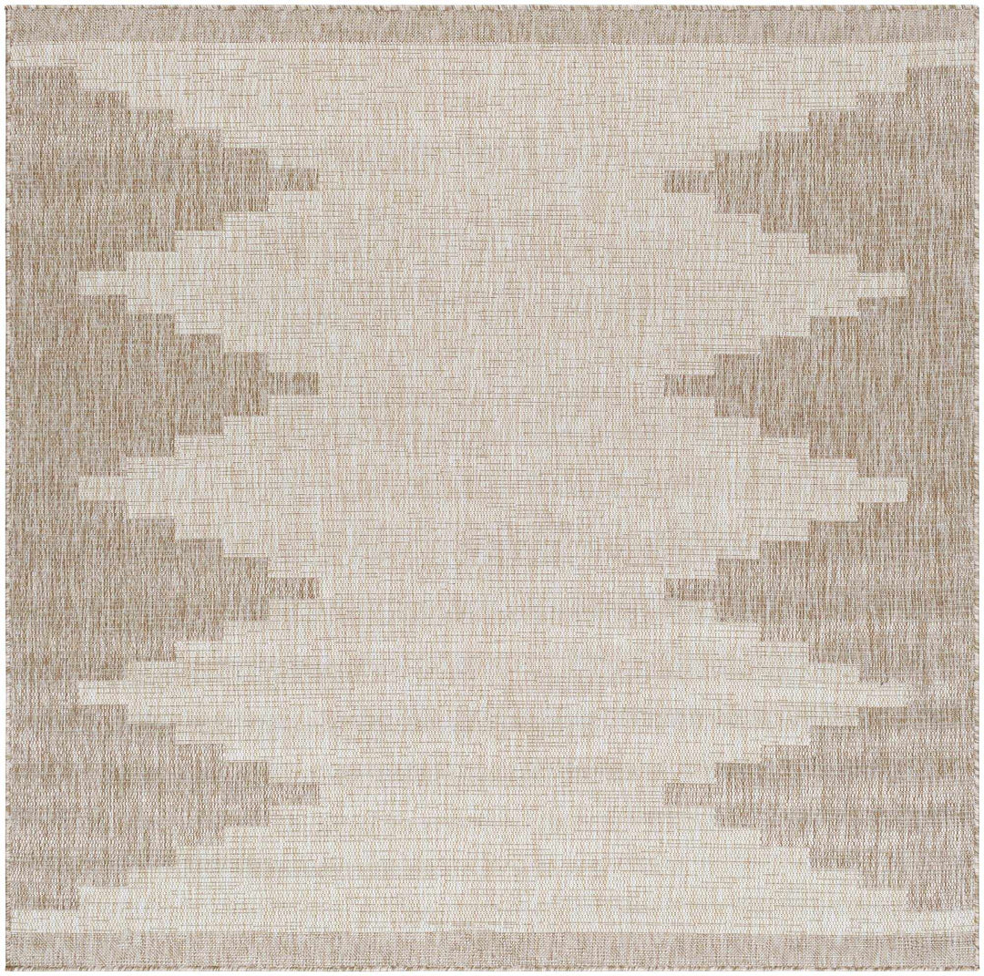 Transitional Camel and Beige Bohemian Machine Woven Area Rug - The Rug Decor