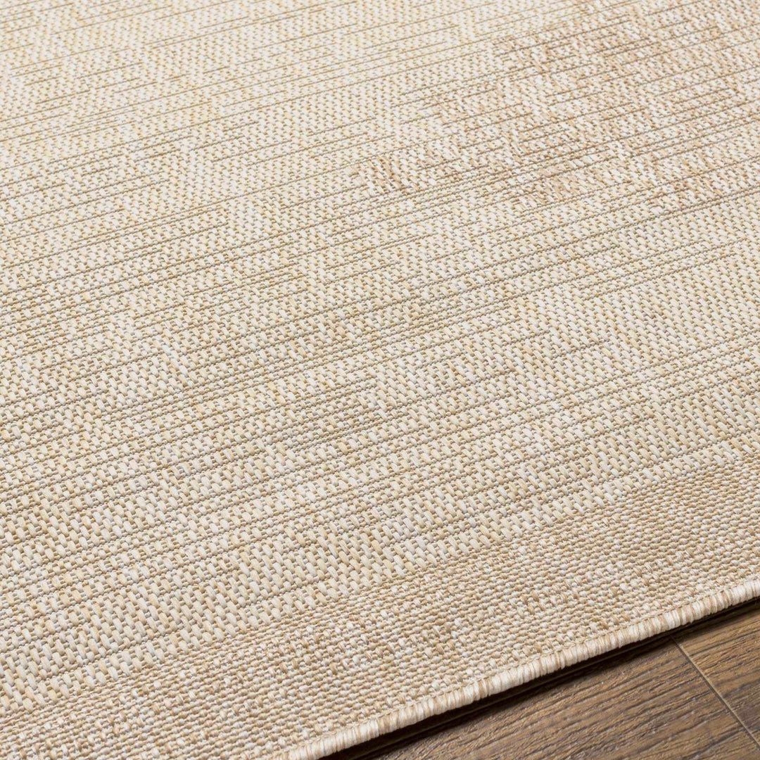 Transitional Camel and Beige Bohemian Machine Woven Area Rug - The Rug Decor