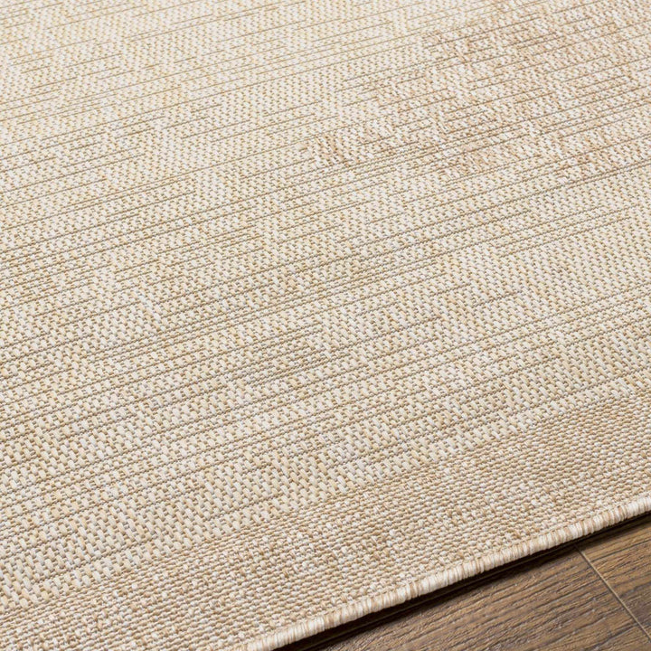 Transitional Camel and Beige Bohemian Machine Woven Area Rug - The Rug Decor