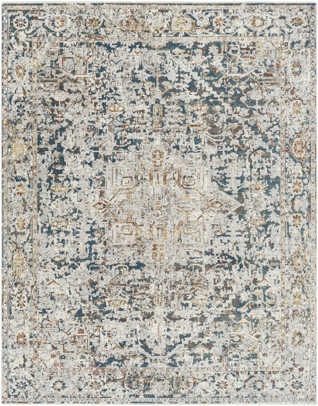 Transitional Design Ivory Machine Woven Rug - The Rug Decor
