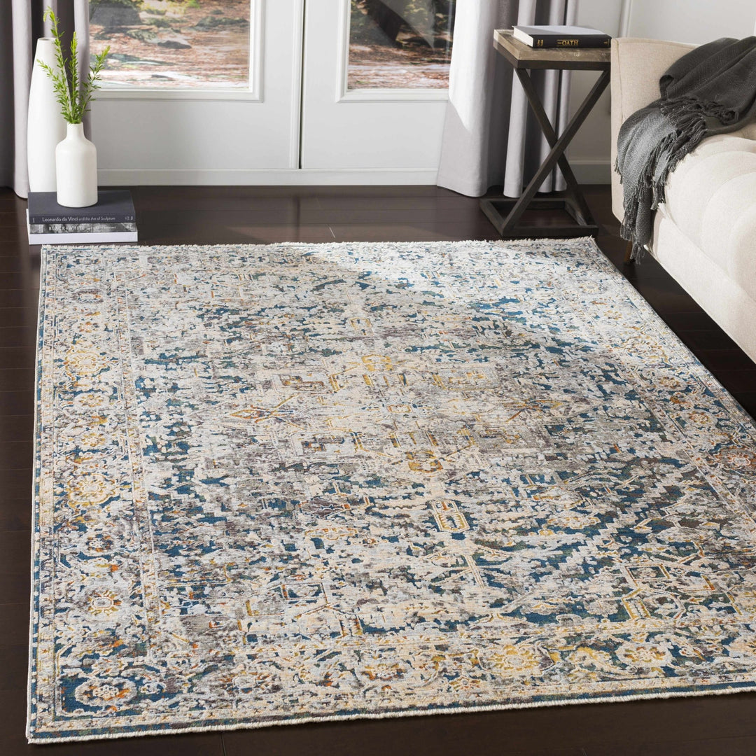 Transitional Design Ivory Machine Woven Rug - The Rug Decor