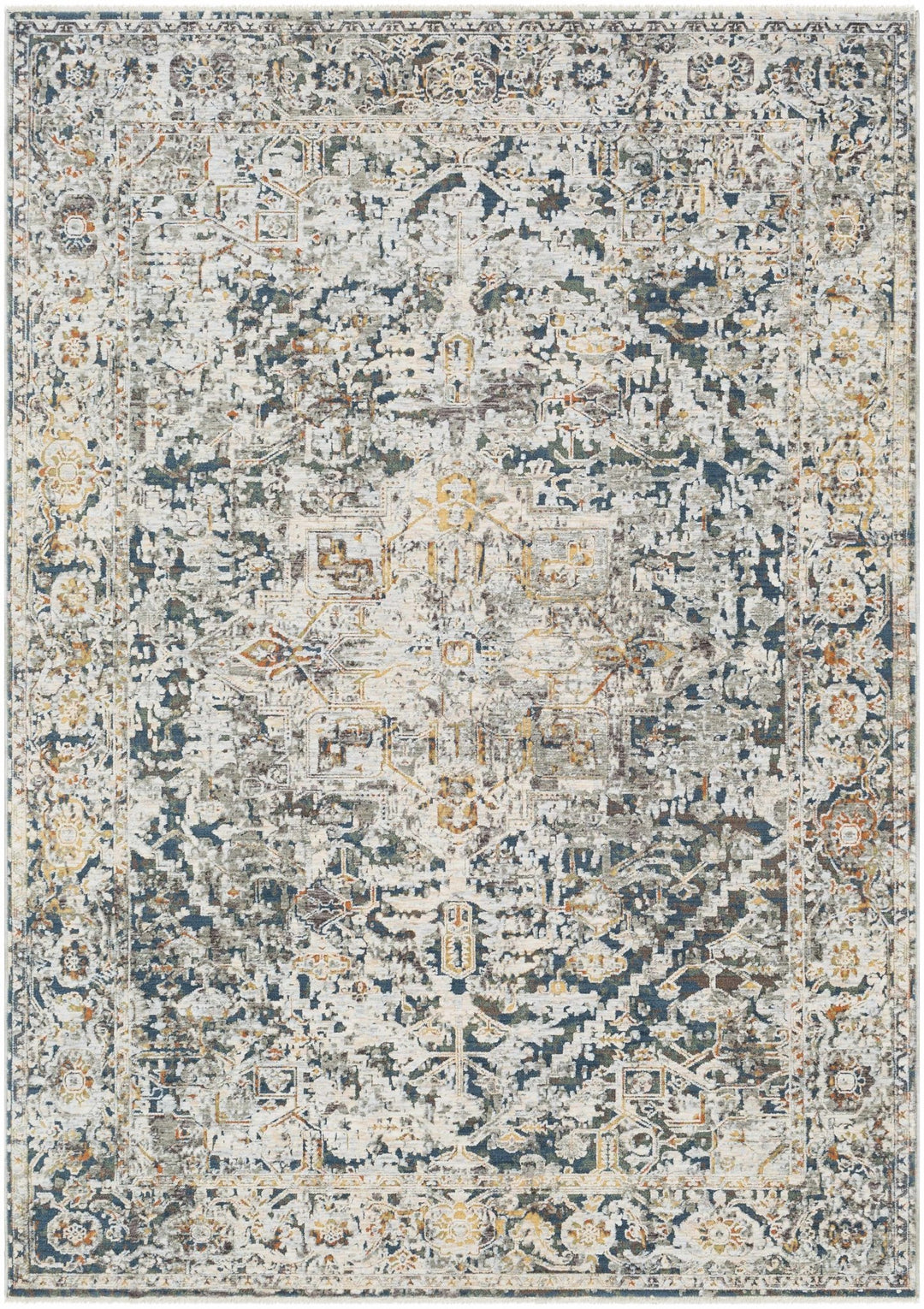 Transitional Design Ivory Machine Woven Rug - The Rug Decor