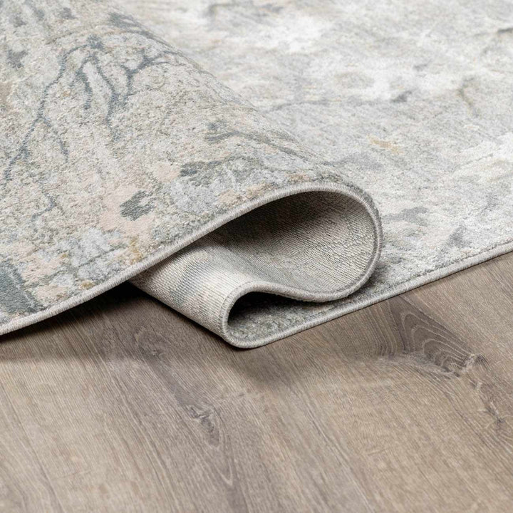 Transitional Gray And Beige Contemporary Area Rug - The Rug Decor