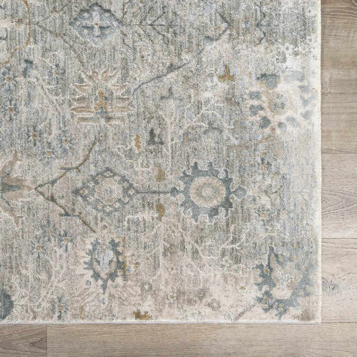 Transitional Gray And Beige Contemporary Area Rug - The Rug Decor