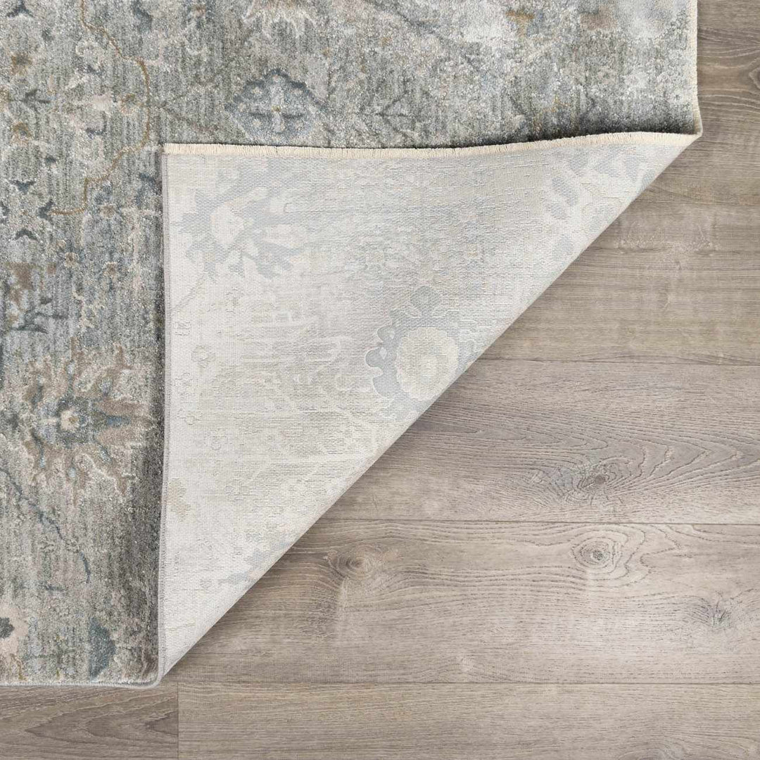 Transitional Gray And Beige Contemporary Area Rug - The Rug Decor