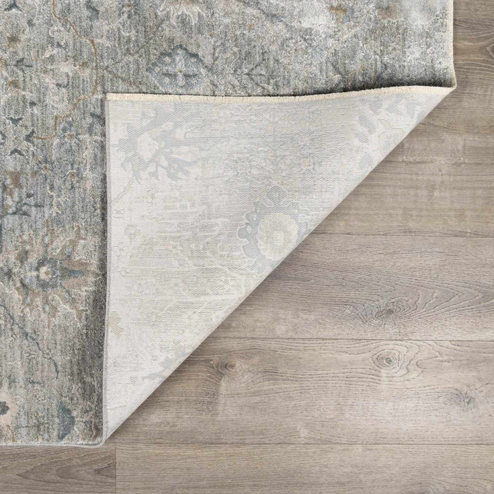 Transitional Gray And Beige Contemporary Area Rug - The Rug Decor