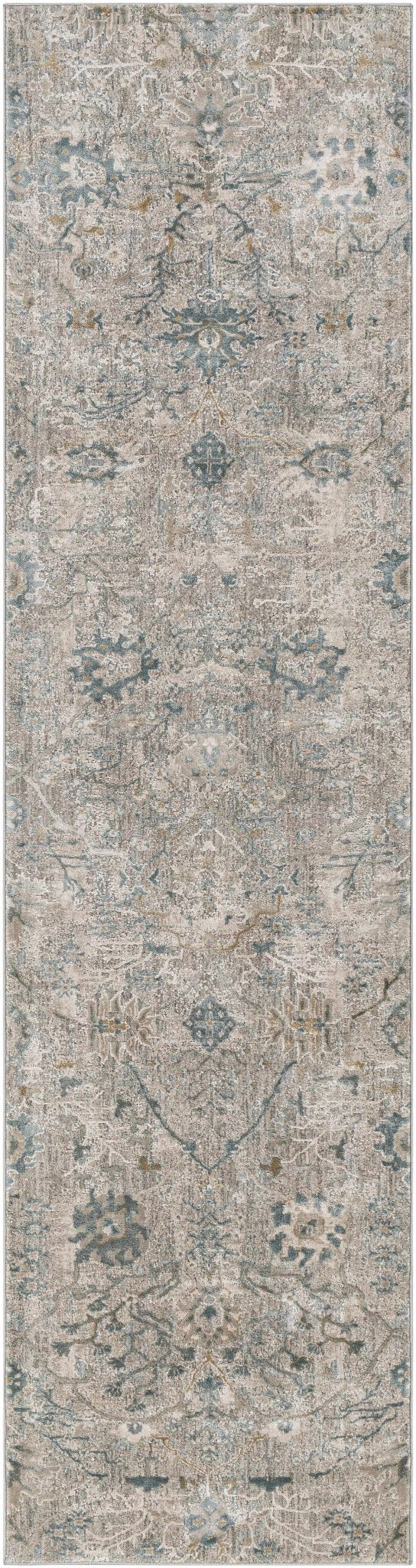 Transitional Gray And Beige Contemporary Area Rug - The Rug Decor