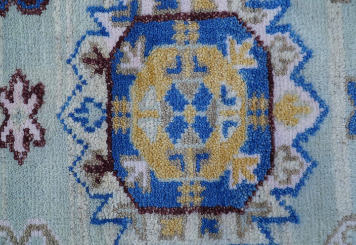 Transitional Silver And Brown Hand Knotted 2.7x10 Wool Rug - The Rug Decor