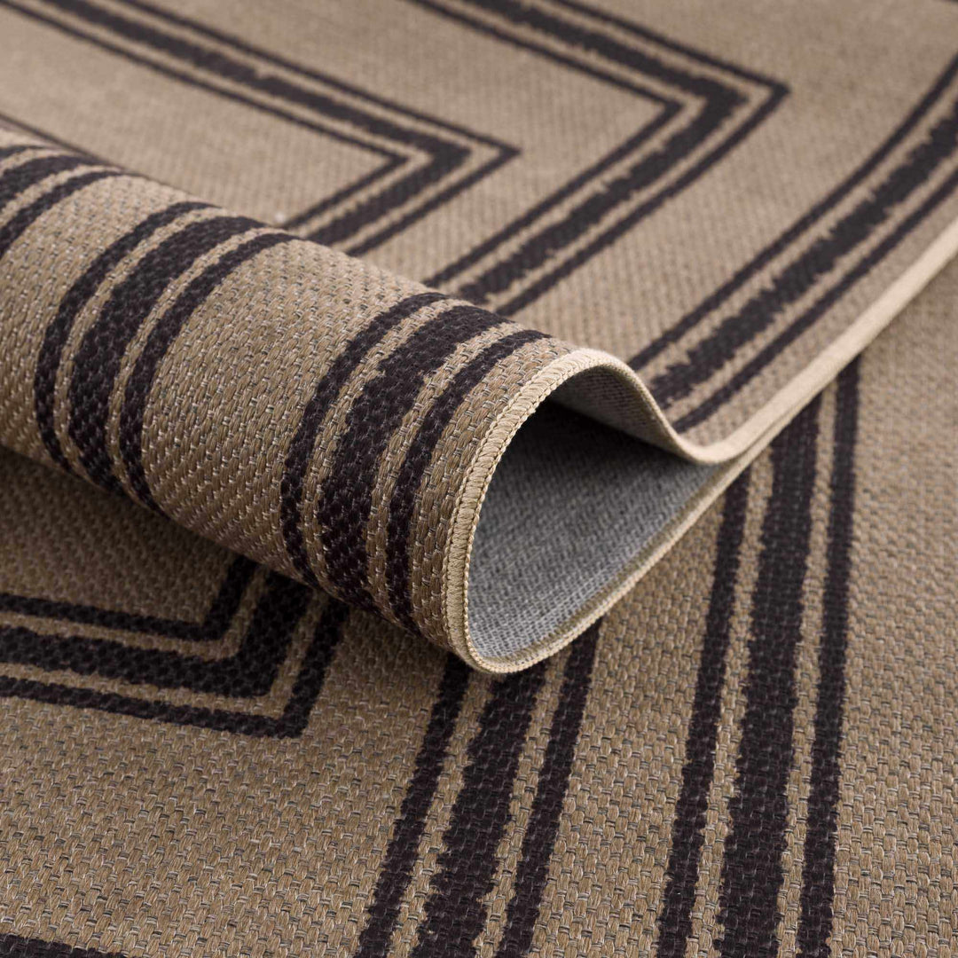 Transitional Style Brown Washable Jutely Rug - The Rug Decor