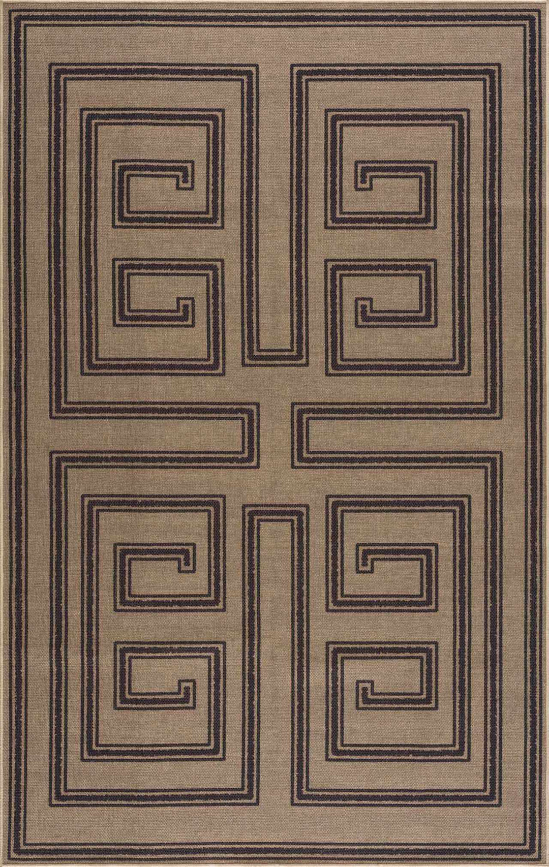Transitional Style Brown Washable Jutely Rug - The Rug Decor