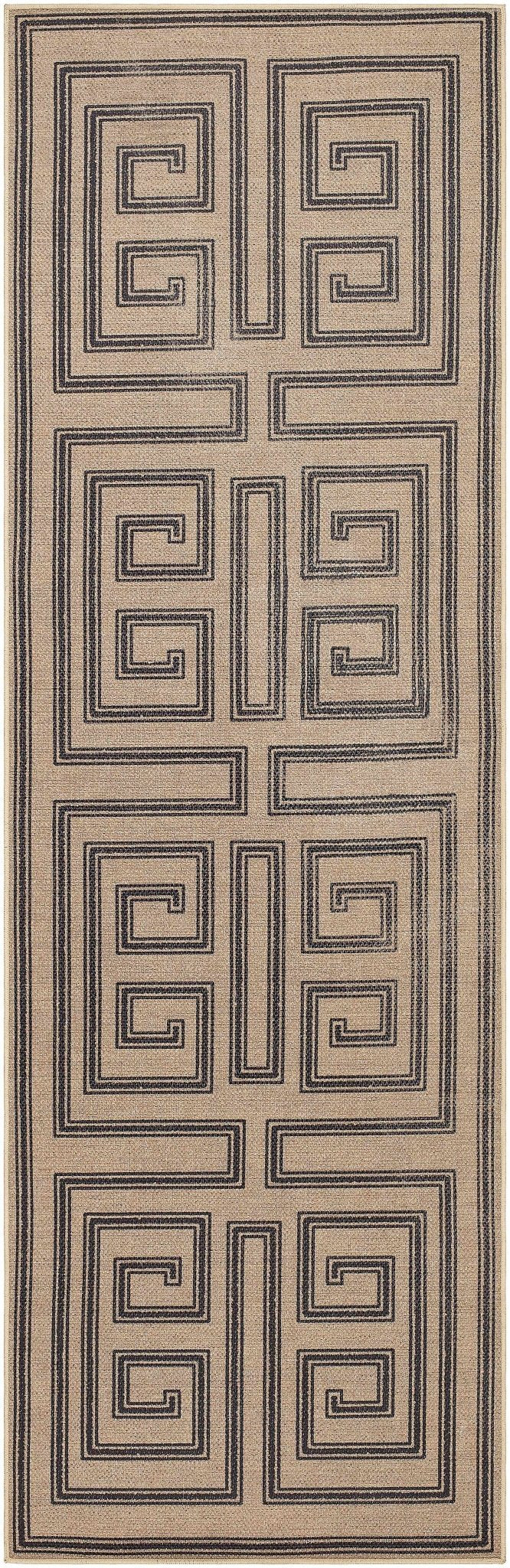 Transitional Style Brown Washable Jutely Rug - The Rug Decor