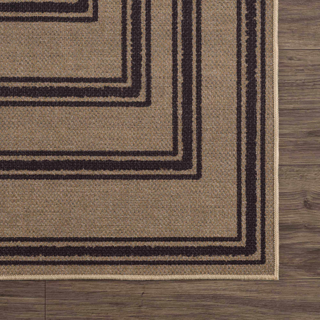 Transitional Style Brown Washable Jutely Rug - The Rug Decor