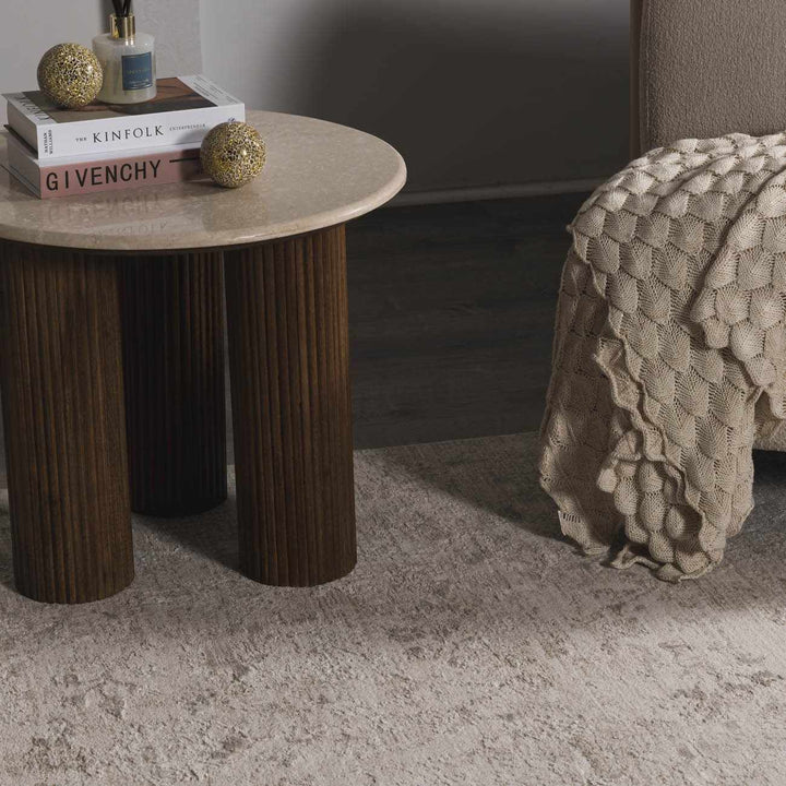 Transitional Style Gray Machine Woven Rug - The Rug Decor