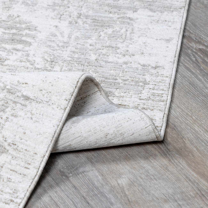 Transitional Style Gray Machine Woven Rug - The Rug Decor