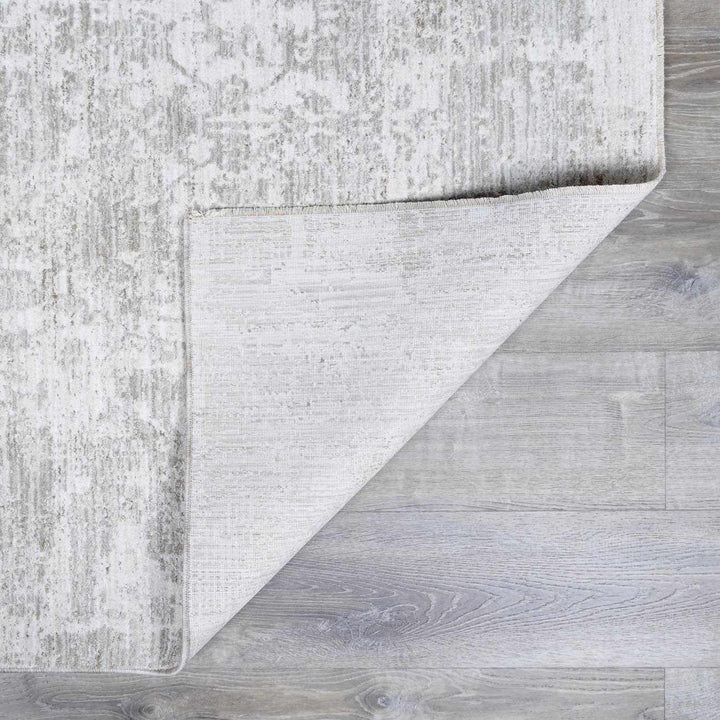 Transitional Style Gray Machine Woven Rug - The Rug Decor