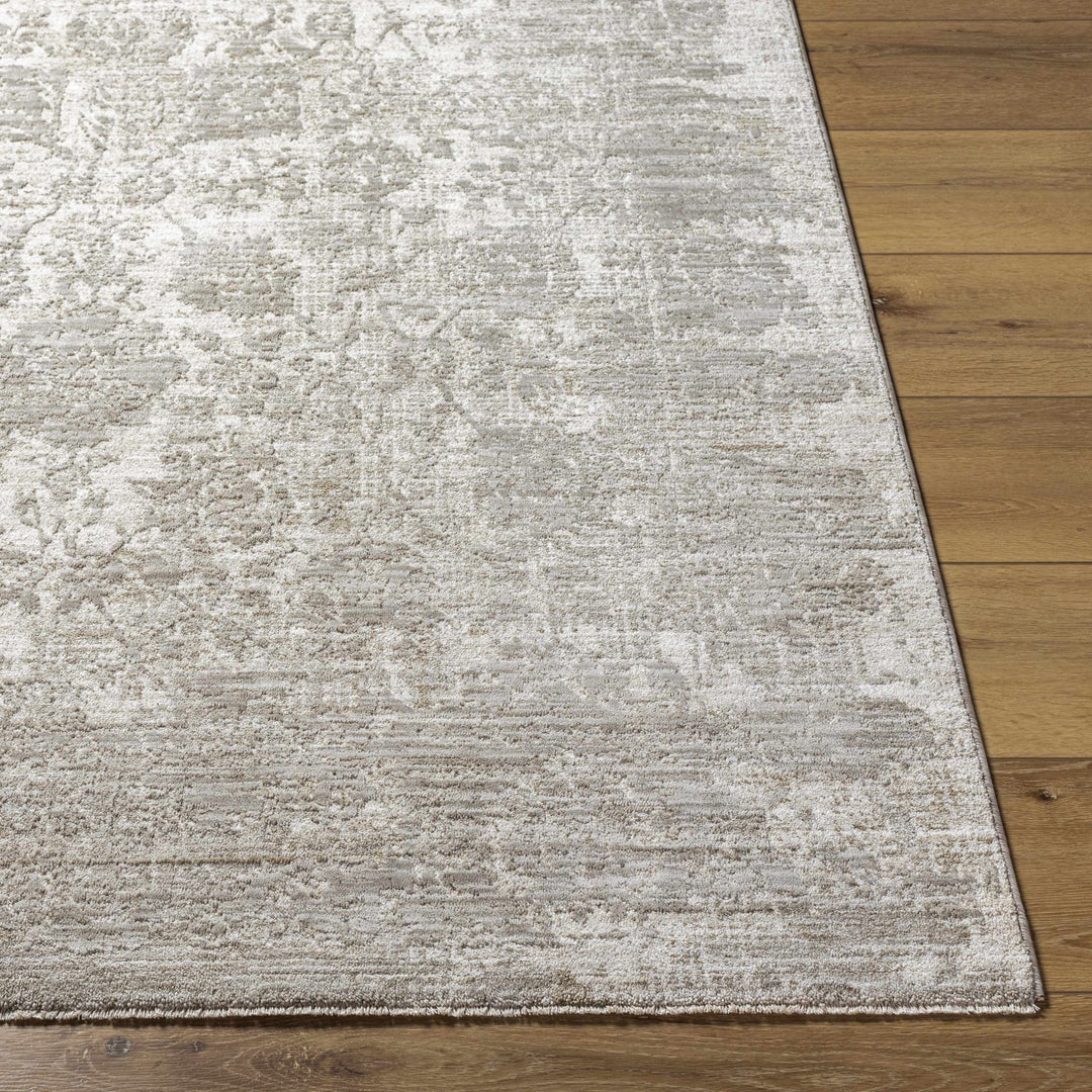 Transitional Style Gray Machine Woven Rug - The Rug Decor