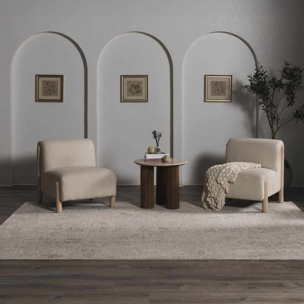 Transitional Style Gray Machine Woven Rug - The Rug Decor