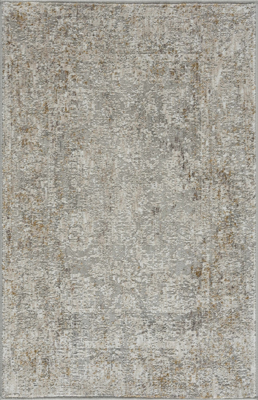 Transitional Style Ivory Gray Machine Woven Area Rug - The Rug Decor