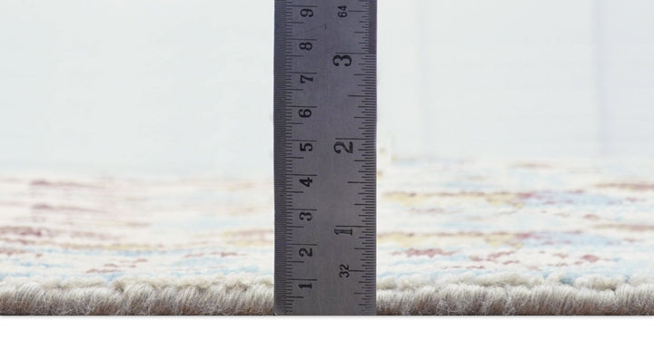 Tree of life Beige And Blue Hand Knotted 2x3 Wool Rug - The Rug Decor