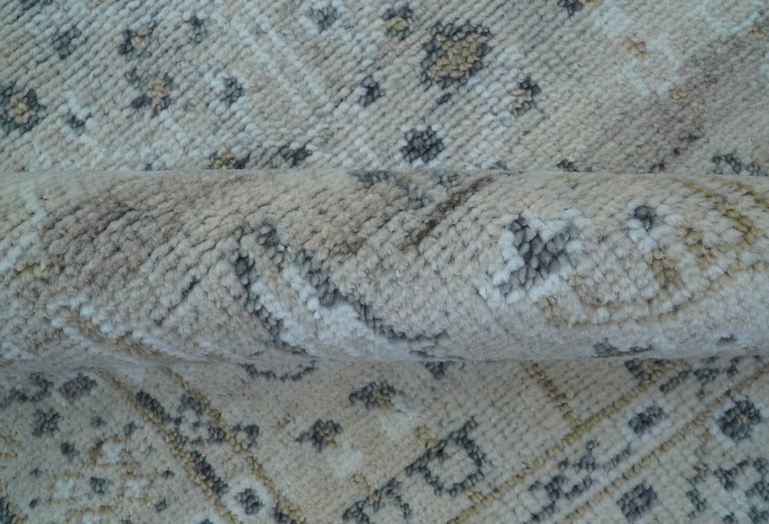 Tree of life Beige Traditional Style Hand knotted 4x6 Wool Area Rug - The Rug Decor