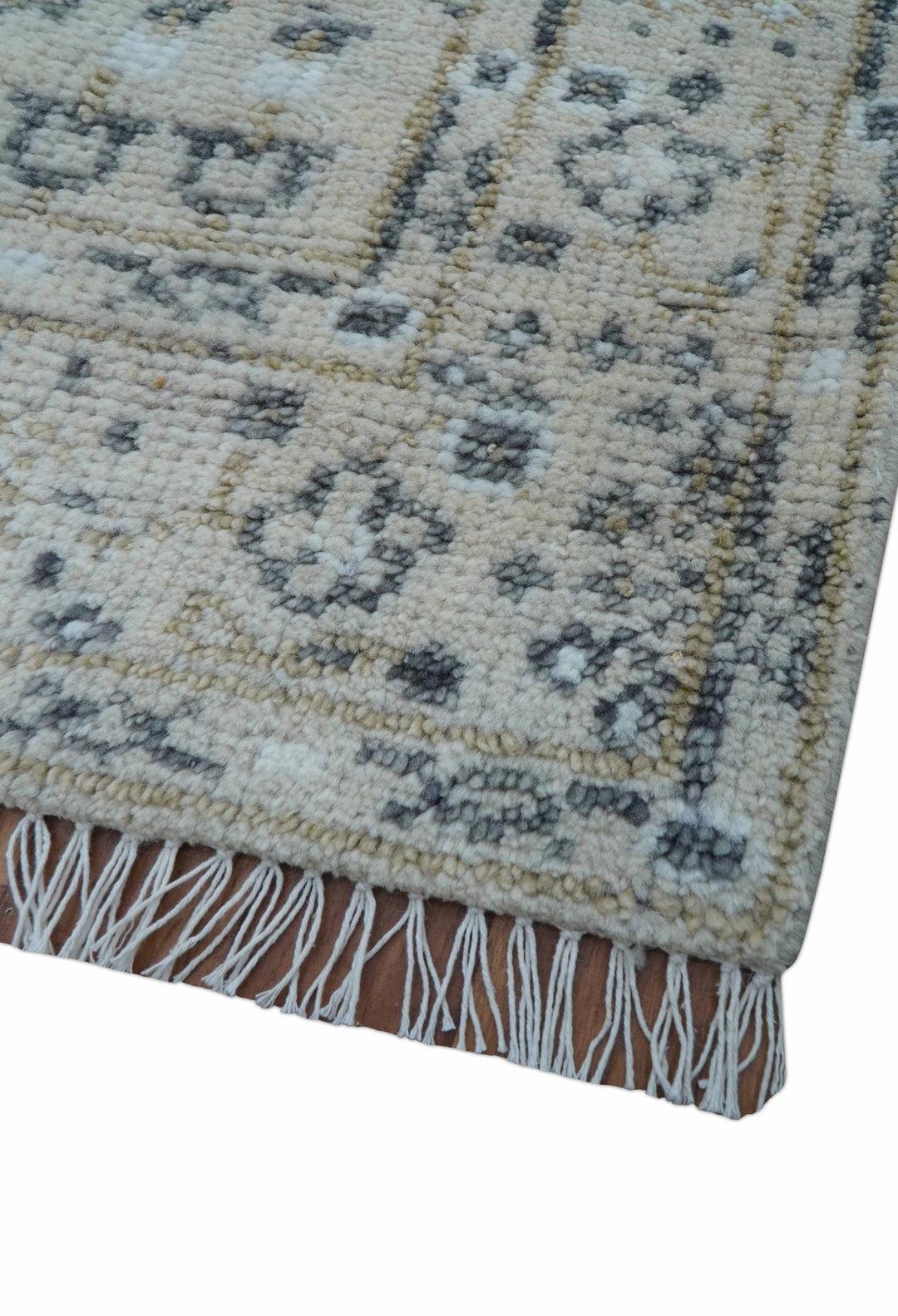 Tree of life Beige Traditional Style Hand knotted 4x6 Wool Area Rug - The Rug Decor