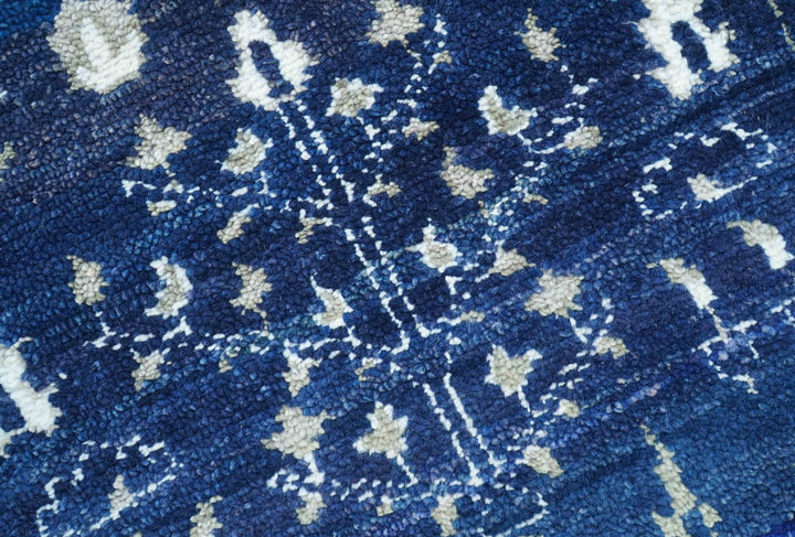 Tree of life Blue Traditional Style Hand knotted 5x8 Wool Area Rug - The Rug Decor